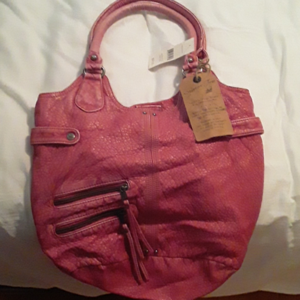 Pink shoulder bag